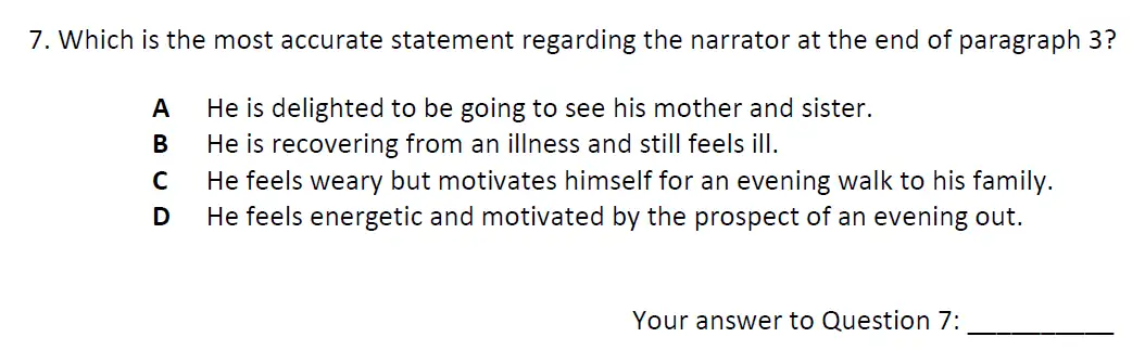 Question 07 - City of London School 11 Plus English Entrance Exam Paper