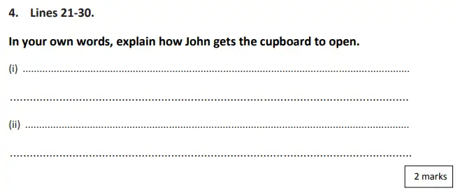 Question 04 - City of London School for Girls Year 7 Entrance Examination English Sample Paper