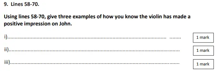 Question 09 - City of London School for Girls Year 7 Entrance Examination English Sample Paper