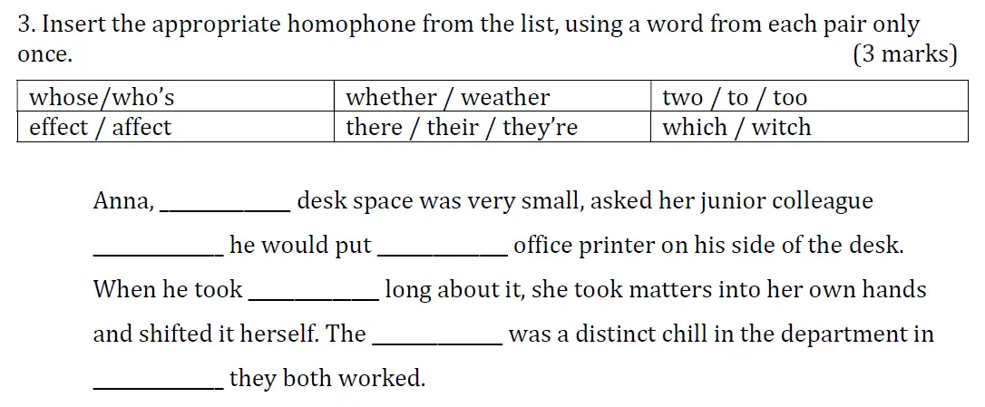 Question 11 - Colfe's School  – 11+ Entrance Exam Sample Paper – 2018