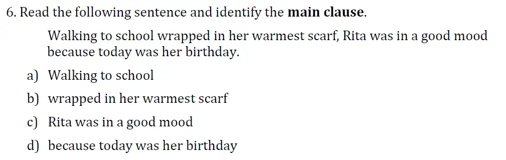 Question 06 - Colfe's School  – 11+ Entrance Exam Sample Paper – 2018