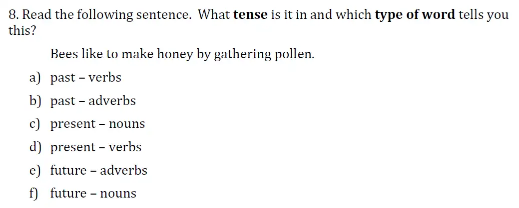 Question 08 - Colfe's School  – 11+ Entrance Exam Sample Paper – 2018