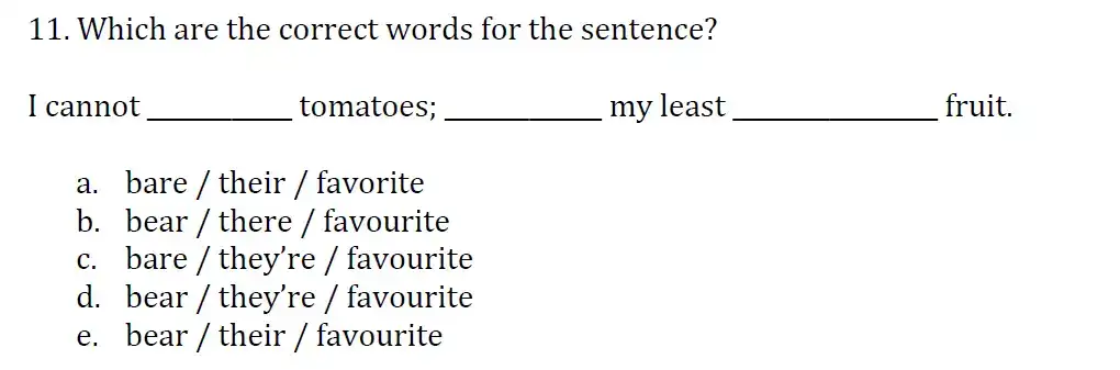 Question 11 - Colfe's School – 11+ Entrance Exam Sample Paper – 2022