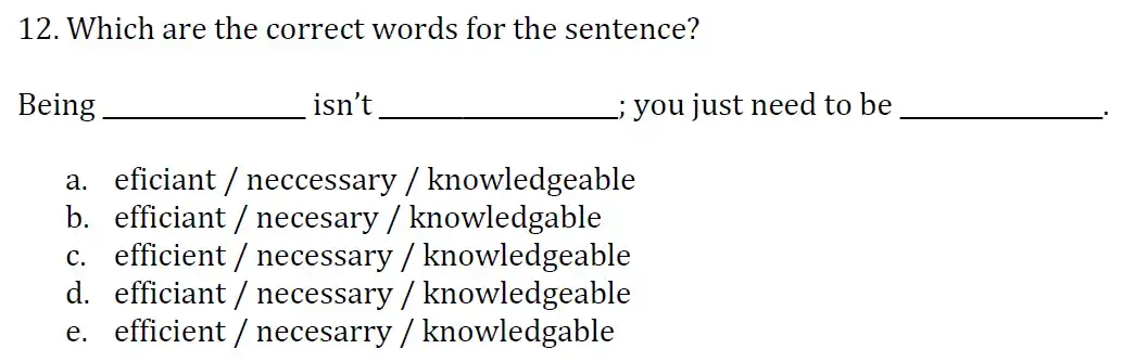 Question 12 - Colfe's School – 11+ Entrance Exam Sample Paper – 2022