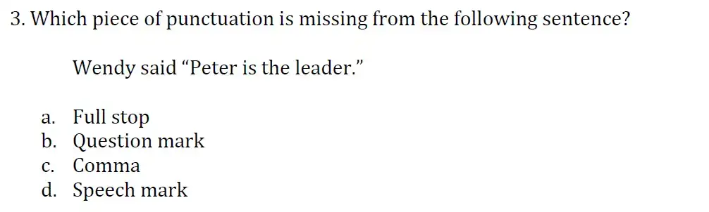 Question 03 - Colfe's School – 11+ Entrance Exam Sample Paper – 2022