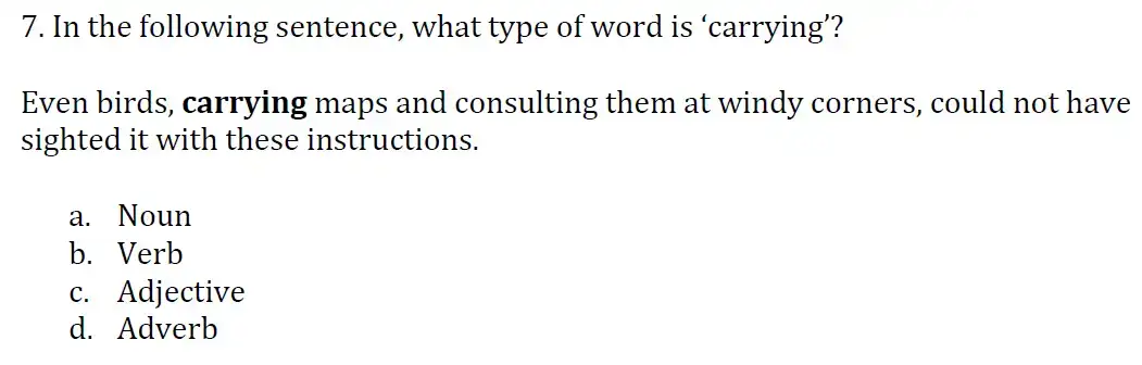 Question 07 - Colfe's School – 11+ Entrance Exam Sample Paper – 2022