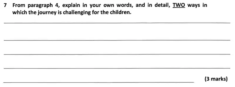 Question 07 - Dulwich College 11 Plus English Specimen Paper – A