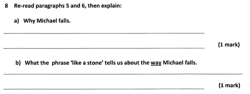 Question 08 - Dulwich College 11 Plus English Specimen Paper – A