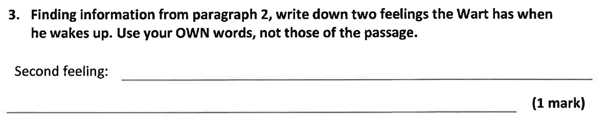 Question 04 - Dulwich College 11 Plus English Specimen Paper - B