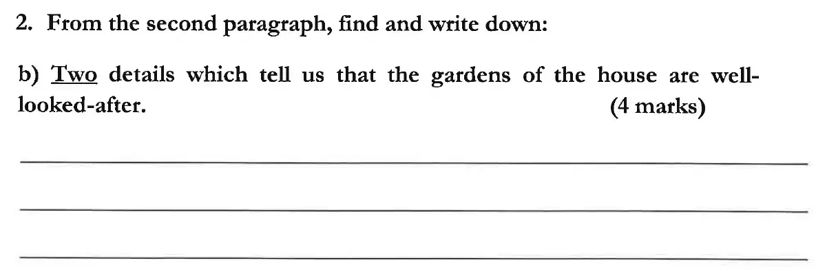 Question 03 - Dulwich College 11 Plus English Specimen Paper - C