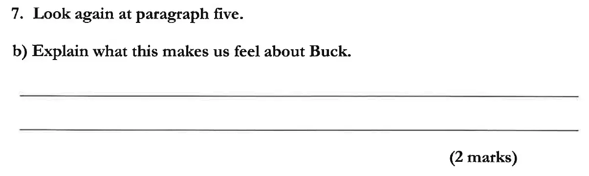 Question 09 - Dulwich College 11 Plus English Specimen Paper - C