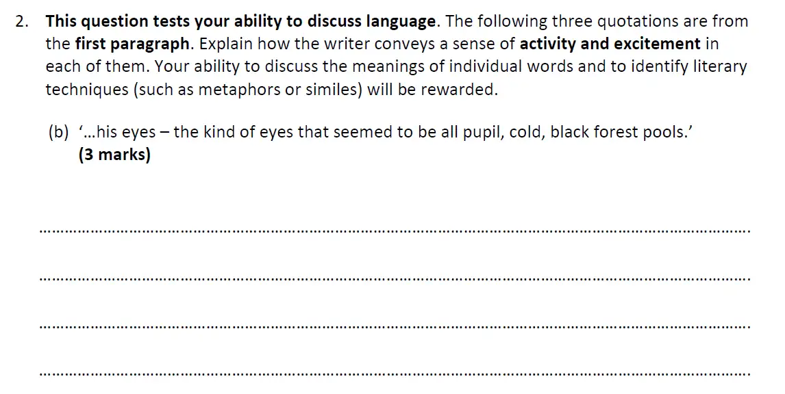 Question 07 - Dulwich College – 11+ English Specimen Paper D – 2022