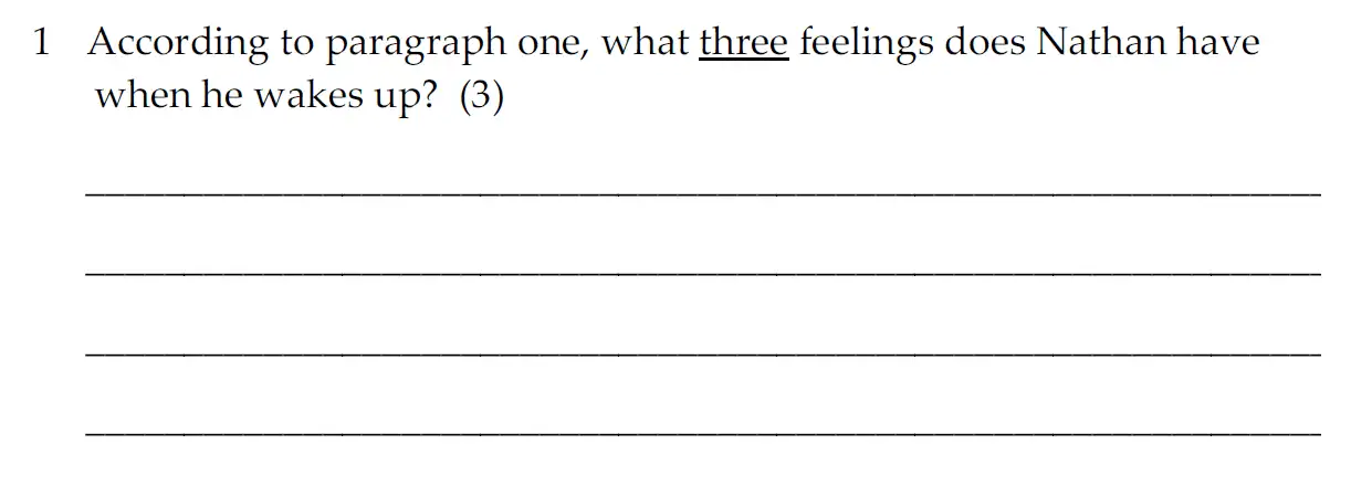 Question 01 - Dulwich College 11 Plus English Specimen Paper - E