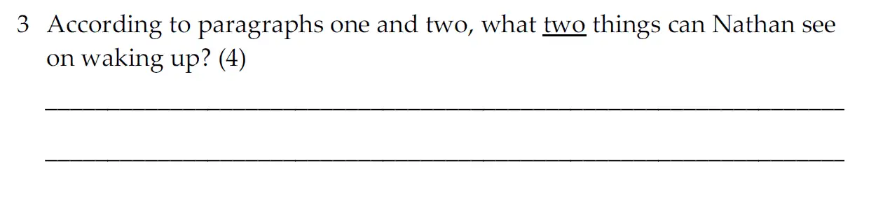Question 03 - Dulwich College 11 Plus English Specimen Paper - E