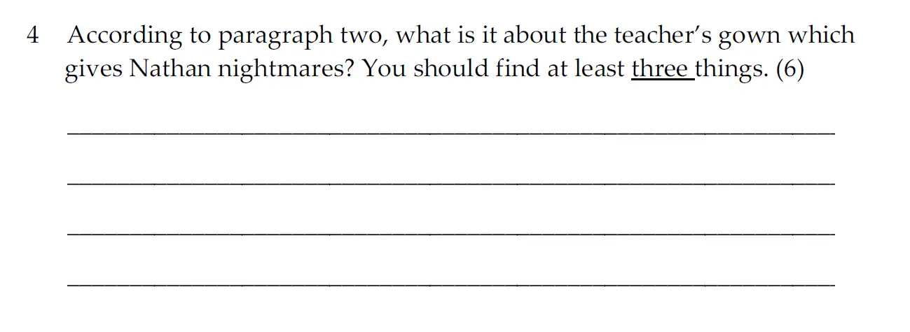 Question 04 - Dulwich College 11 Plus English Specimen Paper - E