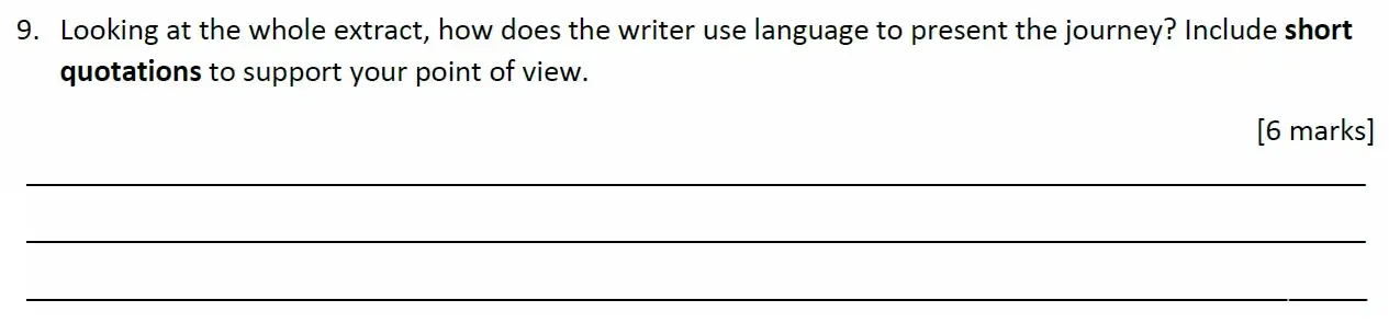 Question 09 - Eltham College – 11 Plus Exam English Past Paper – 2024