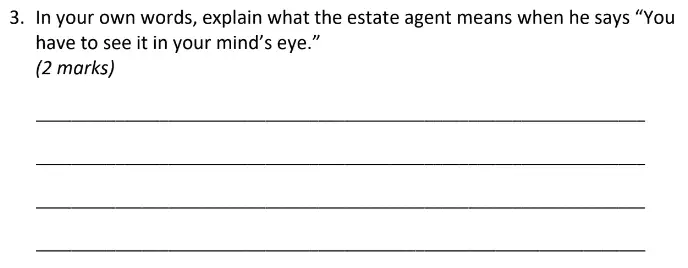 Question Question-03 - Eltham College - 11 Plus English Sample Paper - 2019