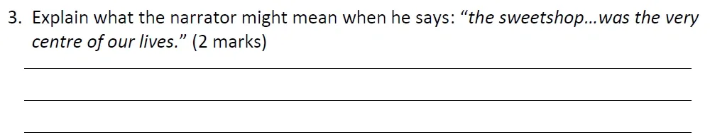 Question 03 - Eltham College – 11+ English Entrance Examination – 2020