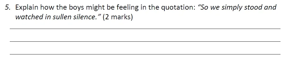 Question 05 - Eltham College – 11+ English Entrance Examination – 2020