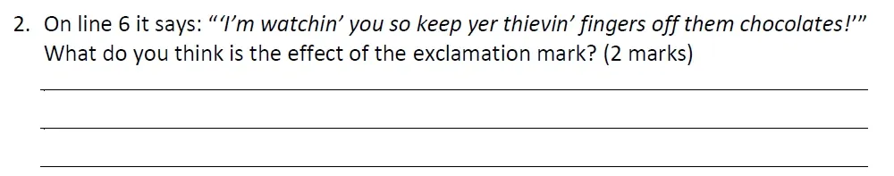 Question 02 - Eltham College – 11+ English Entrance Examination – 2020