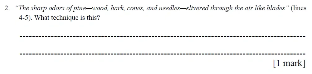 Question 02 - Eltham College – 11+ English Entrance Examination – 2026