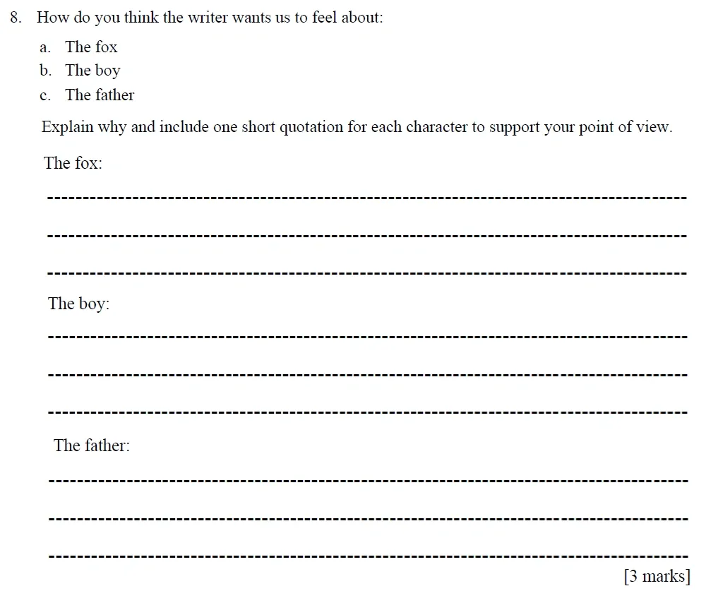 Question 08 - Eltham College – 11+ English Entrance Examination – 2026