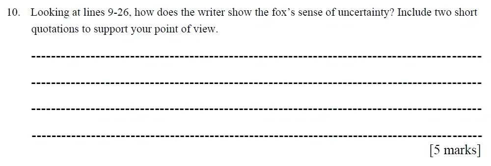 Question 10 - Eltham College – 11+ English Entrance Examination – 2026