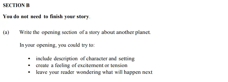 Writing task 01 - Emanuel School – 11+ English Examination Paper – 2025