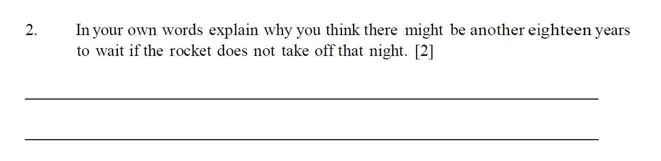 Question 02 - Emanuel School – 11+ English Examination Paper – 2025