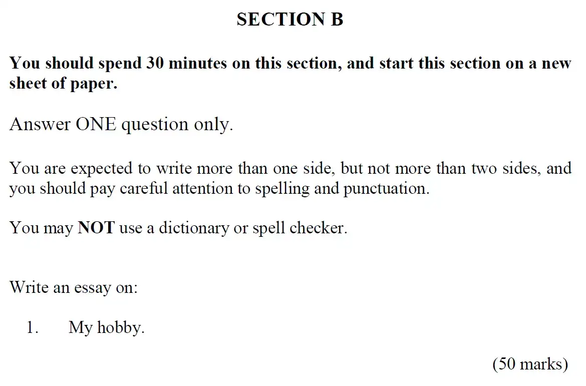 Writing task 01 - Emanuel School – 11+ English Sample Paper 3 – 2022
