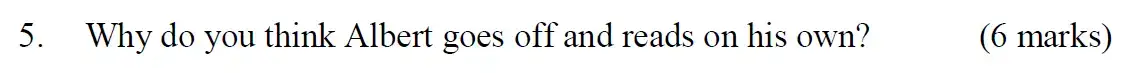 Question 05 - Emanuel School – 11+ English Sample Paper 3 – 2022