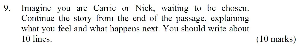 Question 09 - Emanuel School – 11+ English Sample Paper 3 – 2022