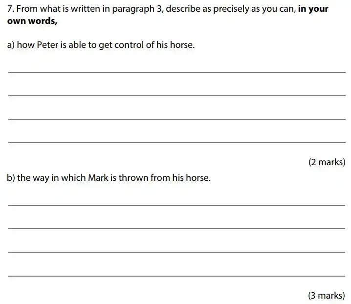 Question 07 - Emanuel School 11 Plus English Sample Paper 1