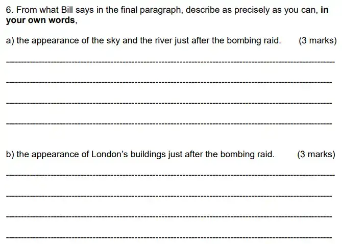 Question 06 - Emanuel School – 11+ English Sample Paper 2 – 2022