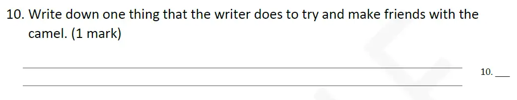 Question 11 - Forest School - 11 Plus English Sample Paper 1 - 2020