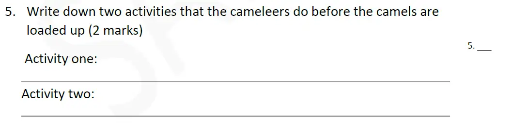 Question 06 - Forest School - 11 Plus English Sample Paper 1 - 2020