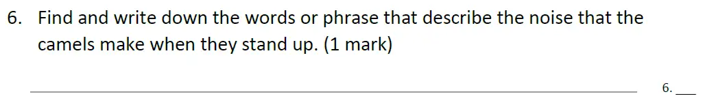 Question 07 - Forest School - 11 Plus English Sample Paper 1 - 2020