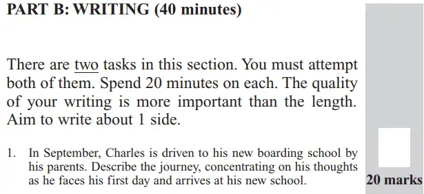 Writing task 01 - Group 1 – 11+ English Paper – 2016