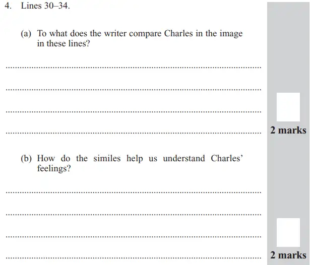 Question 04 - Group 1 – 11+ English Paper – 2016