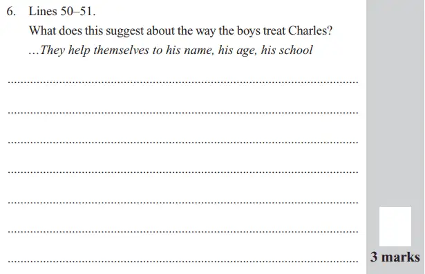 Question 06 - Group 1 – 11+ English Paper – 2016