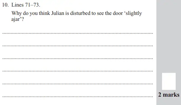 Question 10 - The North London Independent Girl's School's Consortium Group 2 – 11+ English Entrance Examination – 2016
