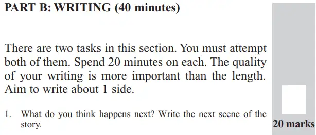 Writing task 01 - The North London Independent Girl's School's Consortium Group 2 – 11+ English Entrance Examination – 2016