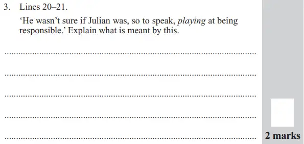 Question 03 - The North London Independent Girl's School's Consortium Group 2 – 11+ English Entrance Examination – 2016