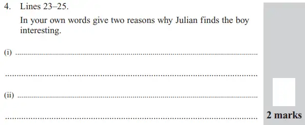 Question 04 - The North London Independent Girl's School's Consortium Group 2 – 11+ English Entrance Examination – 2016