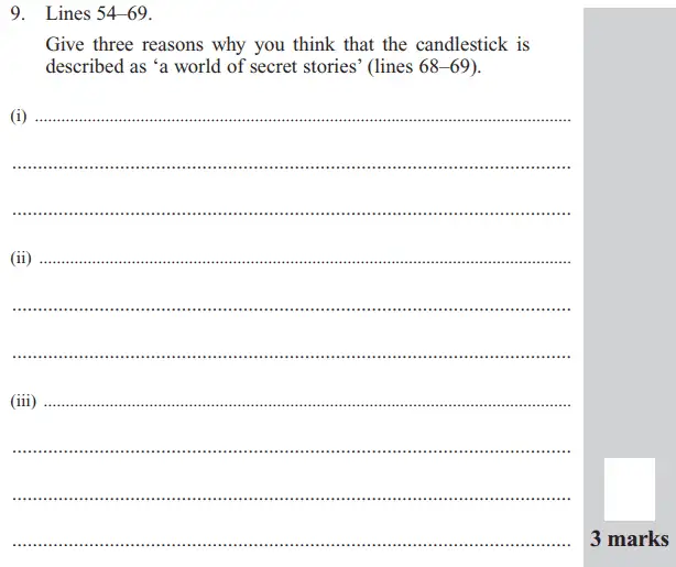 Question 09 - The North London Independent Girl's School's Consortium Group 2 – 11+ English Entrance Examination – 2016
