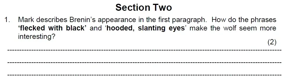 Question 11 - Haberdashers Monmounth School for Girls – 11 Plus Exam English Sample Paper – 2023