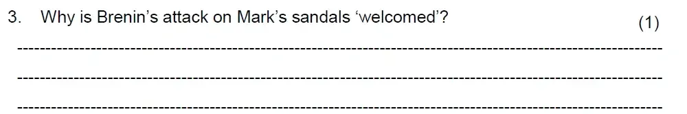 Question 13 - Haberdashers Monmounth School for Girls – 11 Plus Exam English Sample Paper – 2023