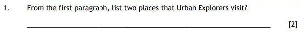 Question 01 - The Haberdashers' Aske's Boys’ School (HABS) 11 Plus English Sample Paper - 2016
