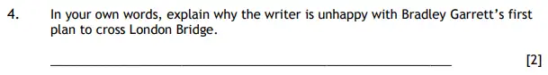 Question 04 - The Haberdashers' Aske's Boys’ School (HABS) 11 Plus English Sample Paper - 2016