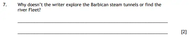 Question 07 - The Haberdashers' Aske's Boys’ School (HABS) 11 Plus English Sample Paper - 2016